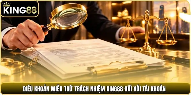 Điều khoản miễn trừ trách nhiệm king88 đối với tài khoản